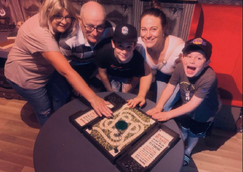 Family succesfully completing our Jungle Escape Room